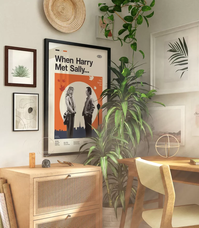 Mid-century modern When Harry Met Sally... movie poster