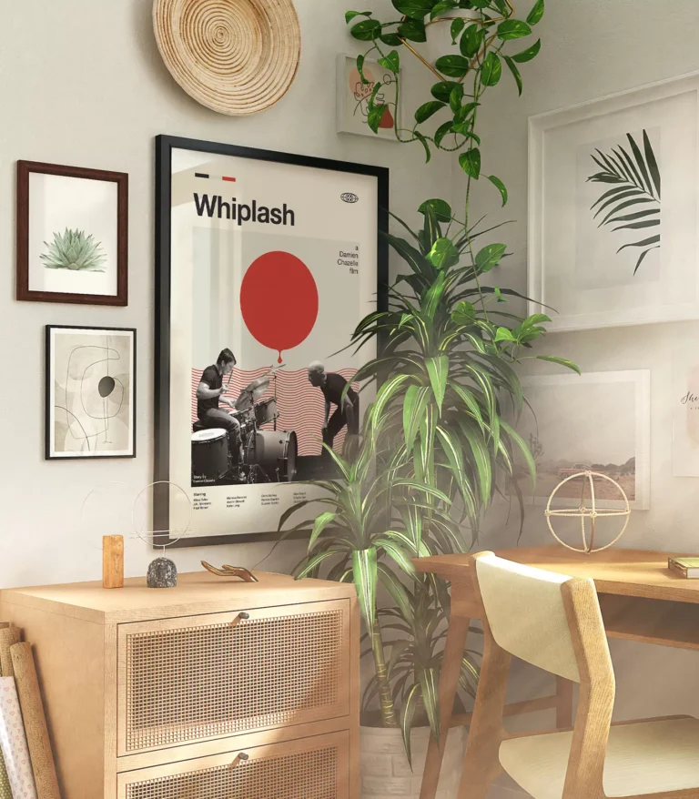 Mid-century modern Whiplash movie poster