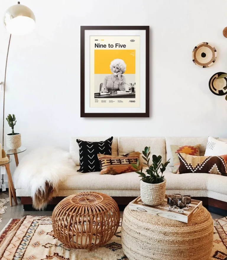 Mid-century modern Nine to Five movie poster