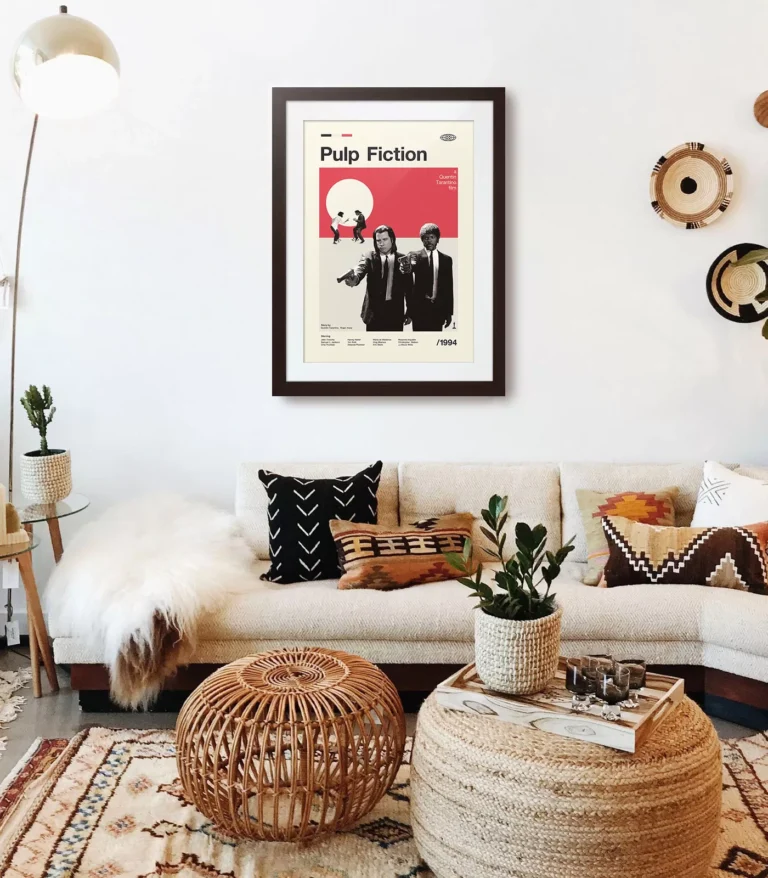 Mid-century modern Pulp Fiction movie poster