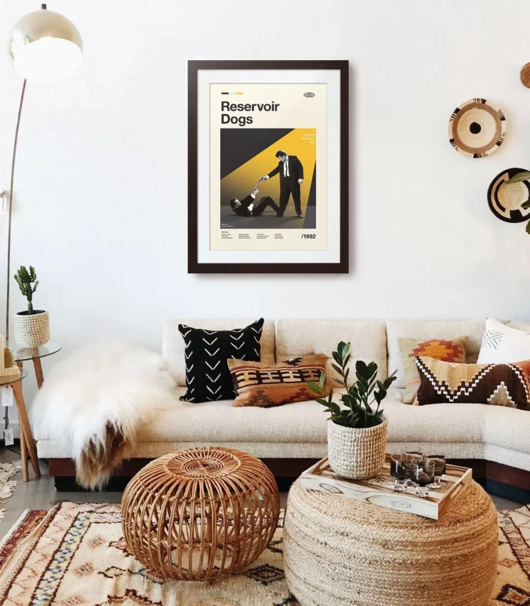 Mid-century modern Reservoir Dogs movie poster