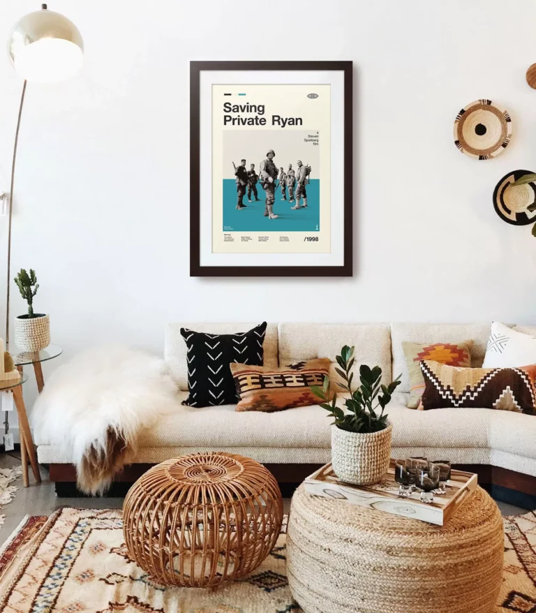 Mid-century modern Saving Private Ryan movie poster