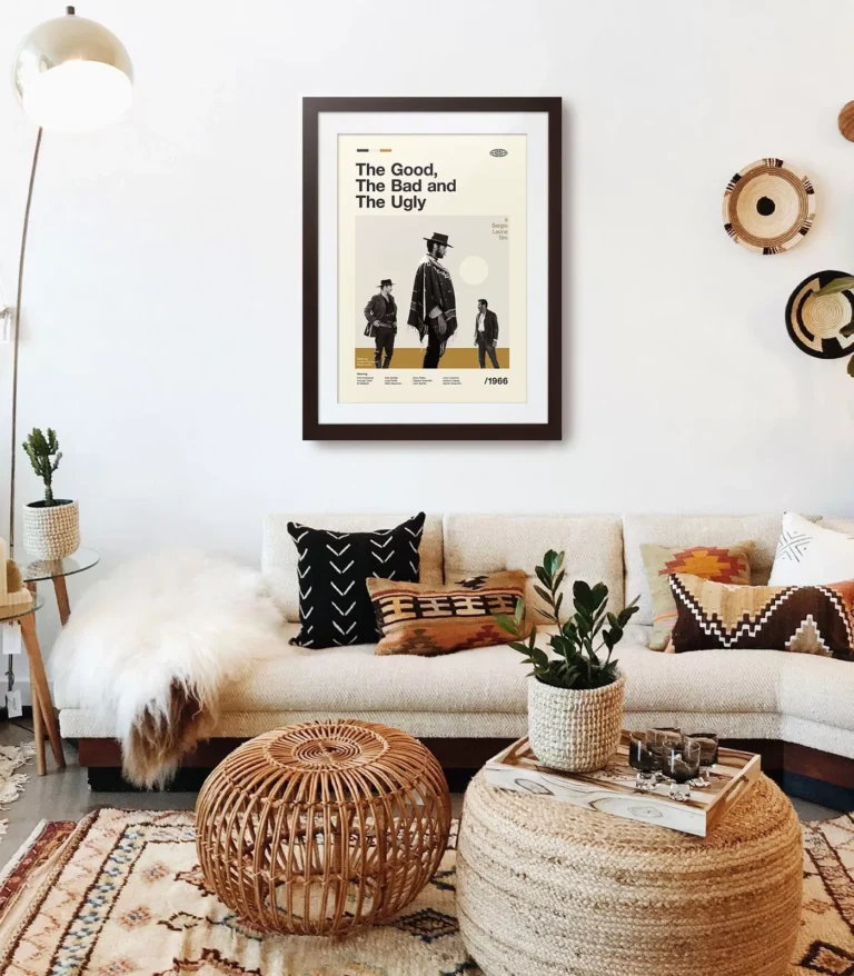 Mid-century modern The Good, The Bad and The Ugly movie poster