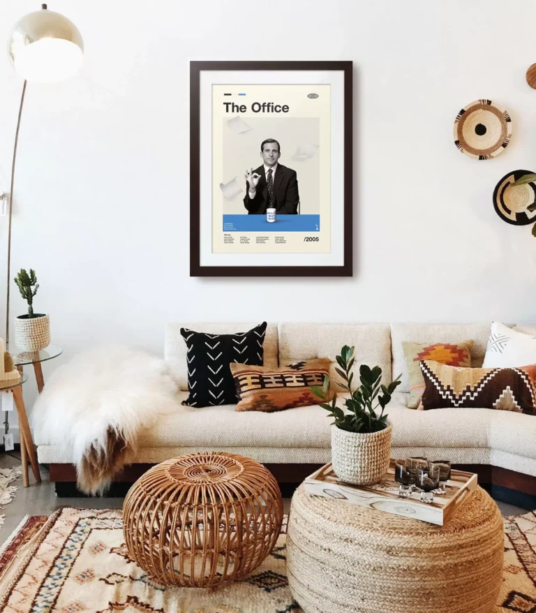 Mid-century modern The Office TV series poster