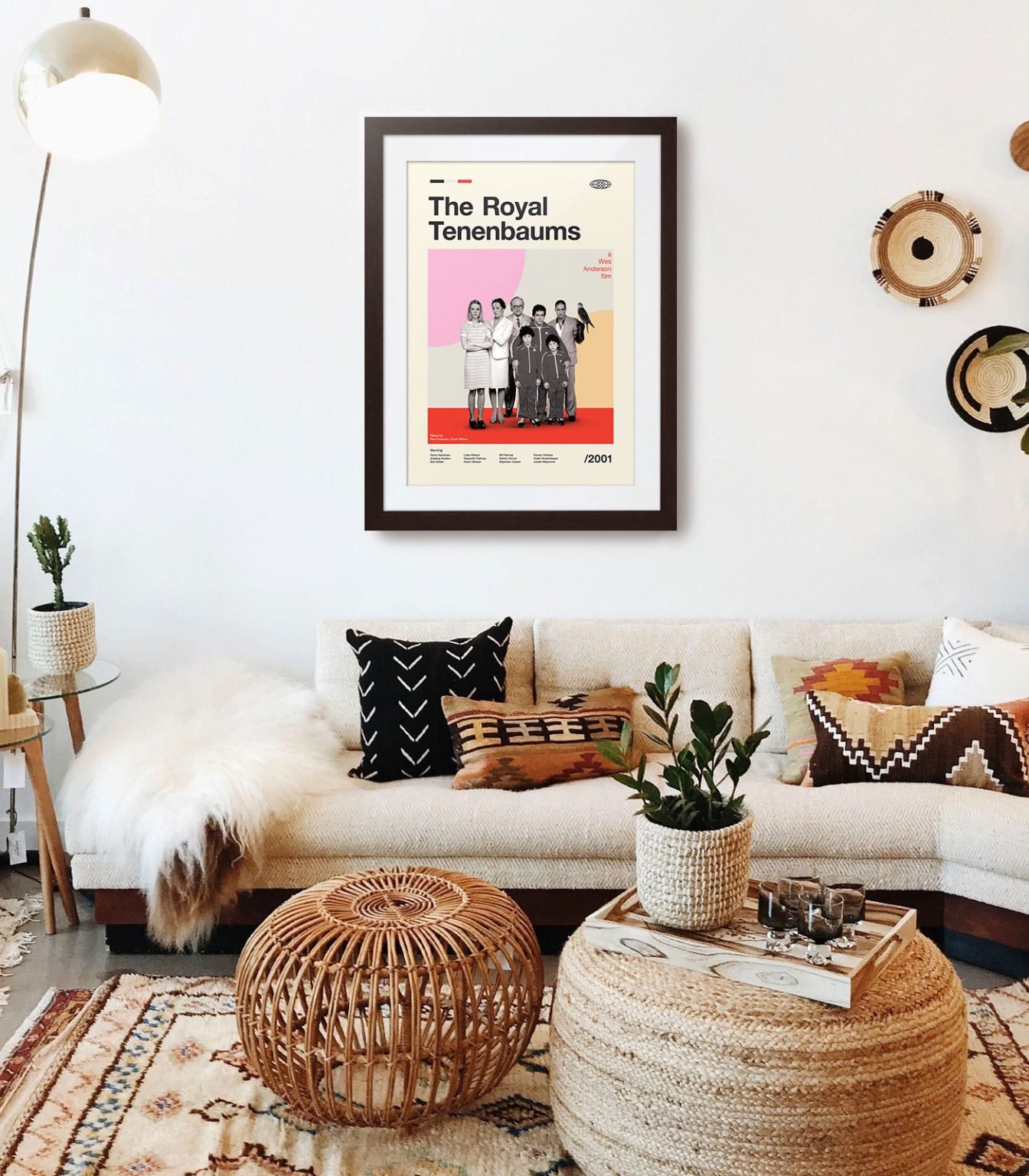 Mid-century modern The Royal Tenenbaums movie poster - Weekend Poster