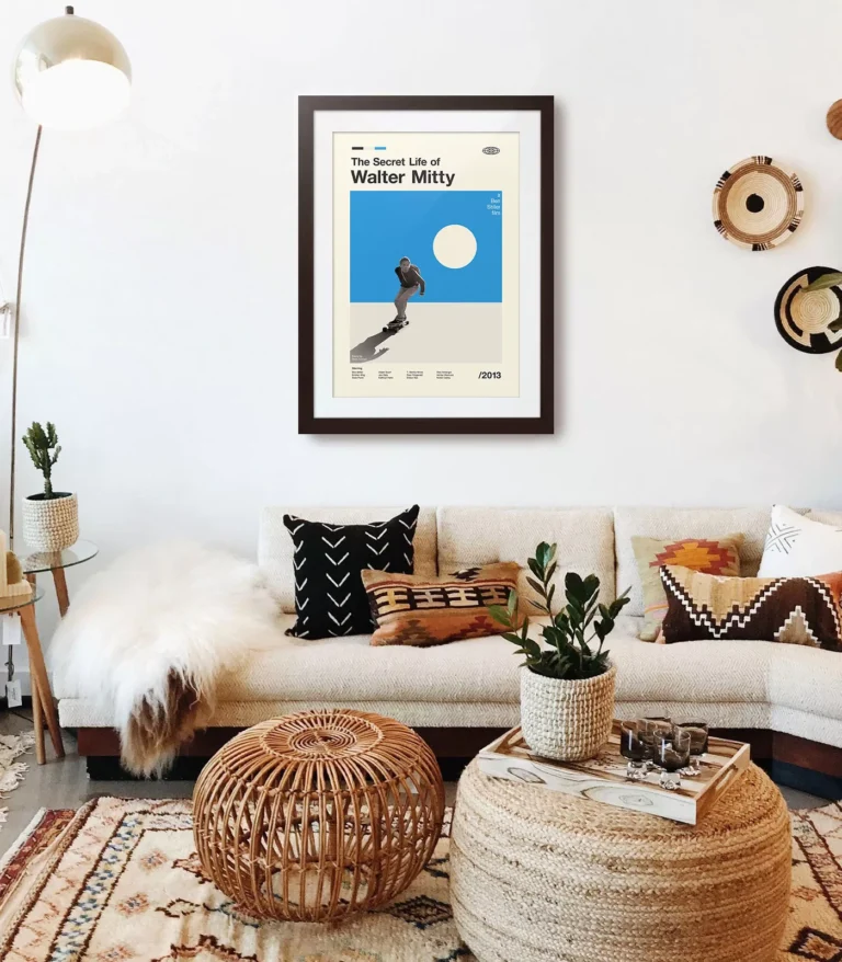 Mid-century modern The Secret Life of Walter Mitty movie poster