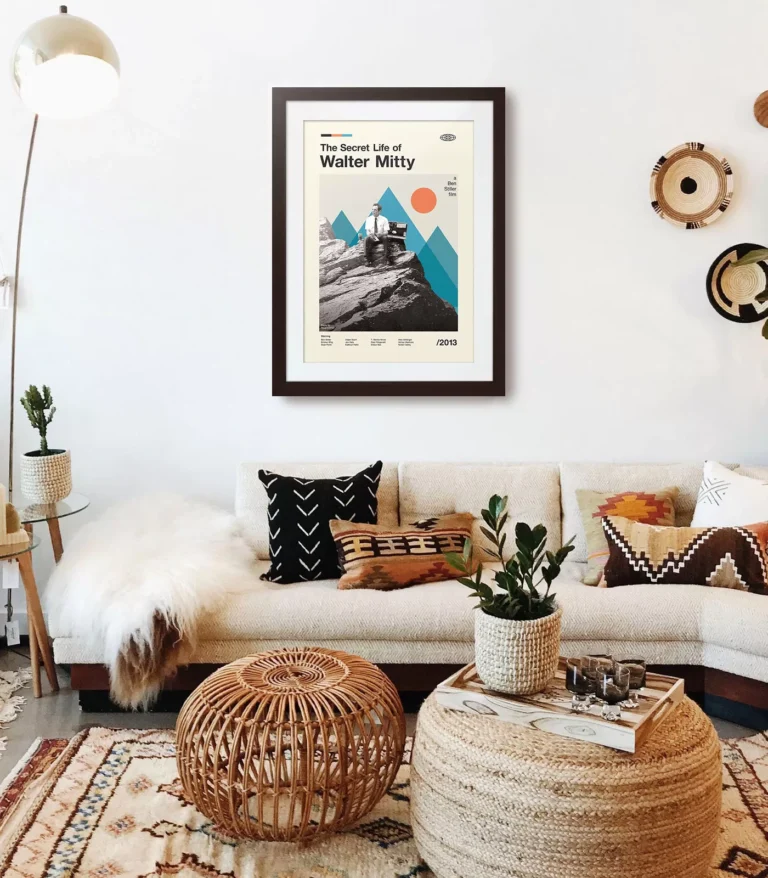 Mid-century modern The Secret Life of Walter Mitty movie poster