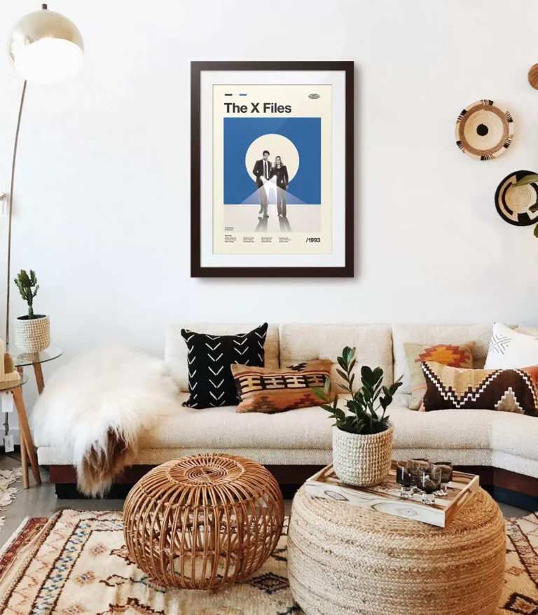 Mid-century modern The X Files TV series poster