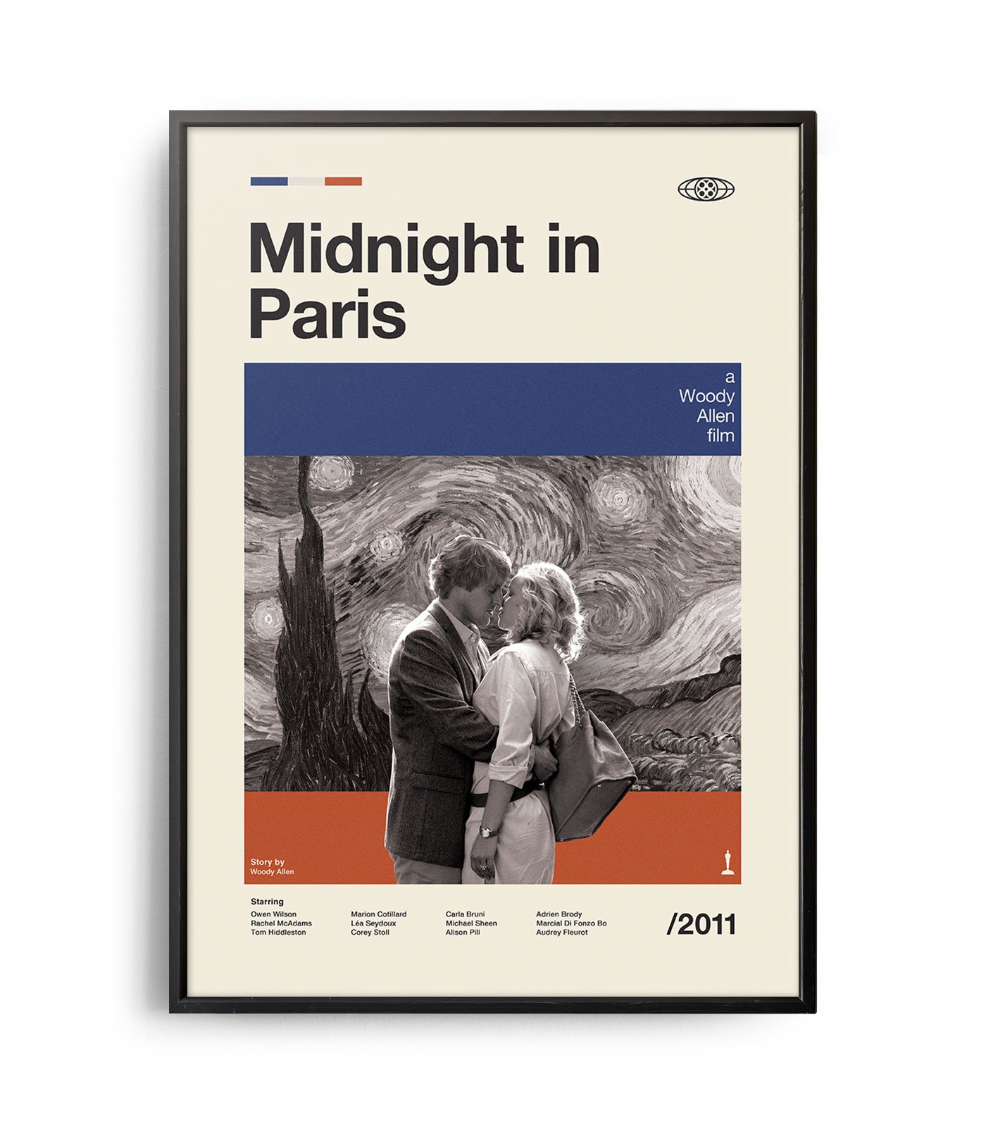 Mid Century Modern Midnight In Paris Movie Poster Weekend Poster