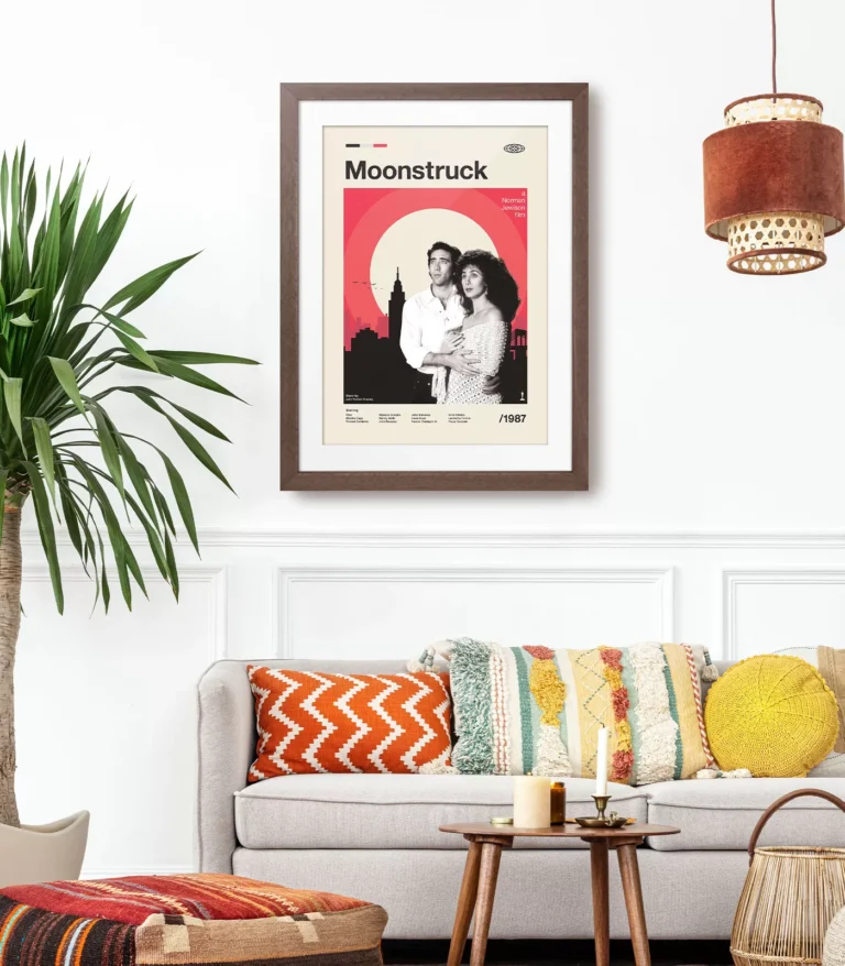 Mid-century modern Moonstruck movie poster