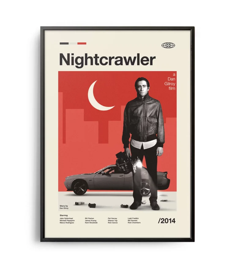 Mid-century modern Nightcrawler movie poster