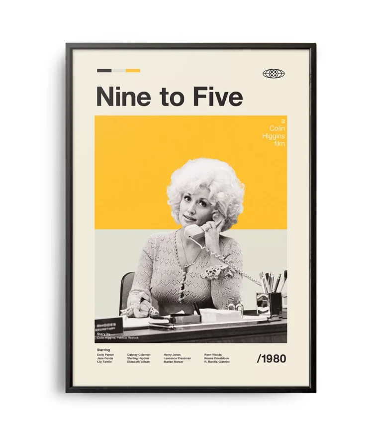 Mid-century modern Nine to Five movie poster