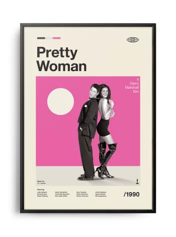 Mid-century modern Pretty Woman movie poster