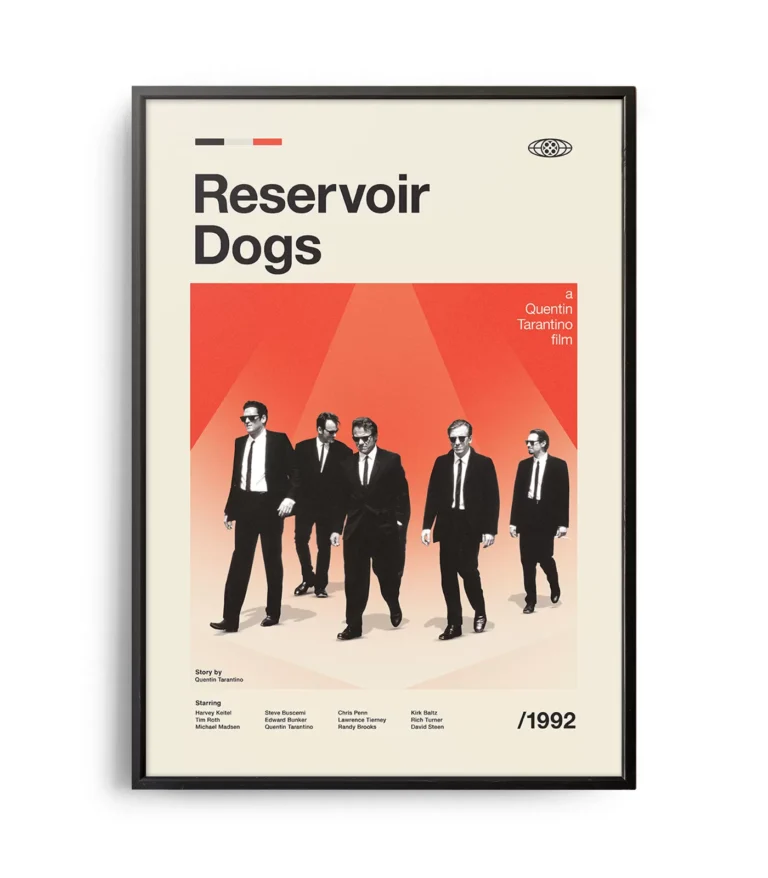 Mid-century modern Reservoir Dogs movie poster