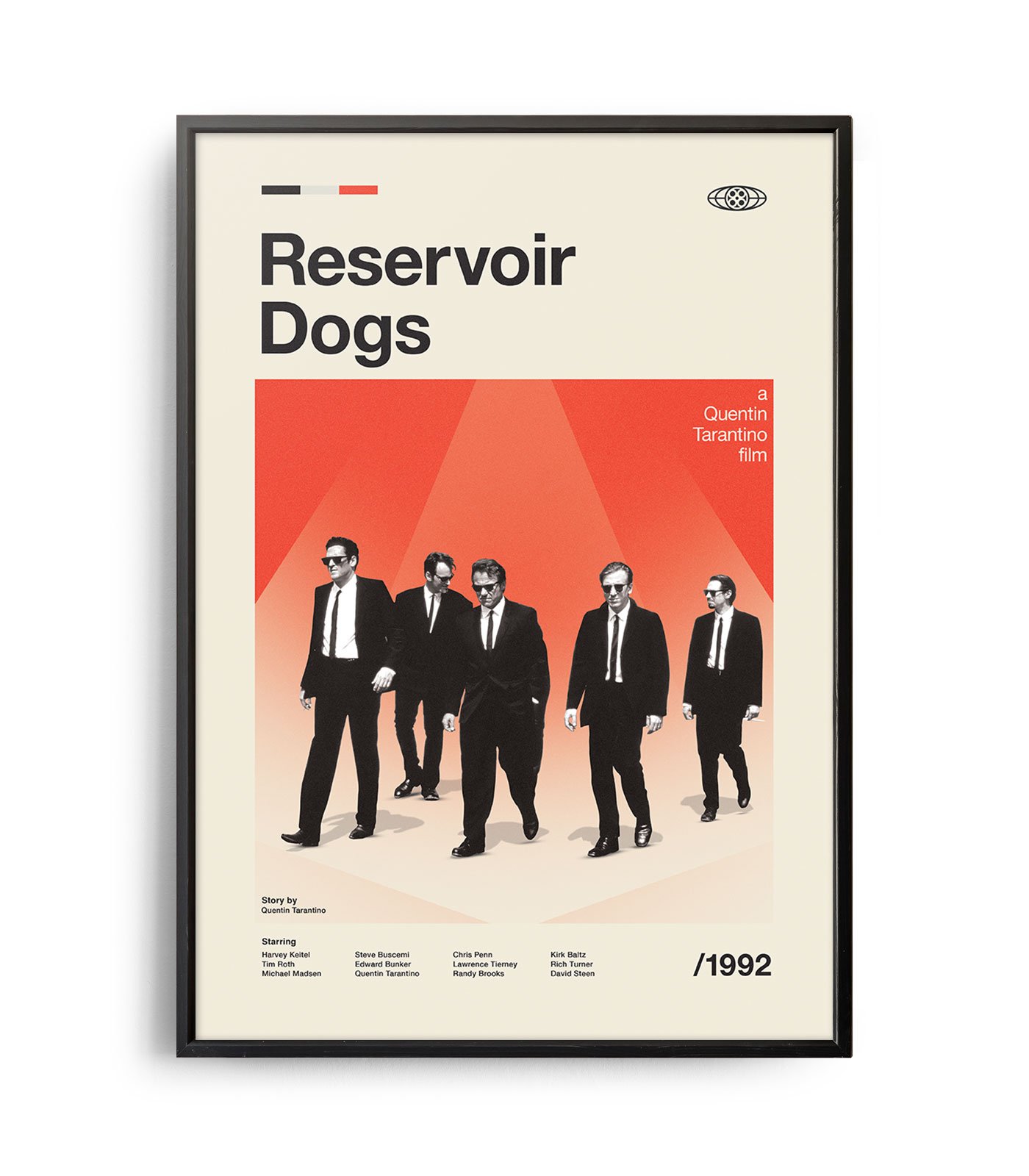 Midcentury modern Reservoir Dogs movie poster Weekend Poster
