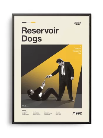 Mid-century modern Reservoir Dogs movie poster