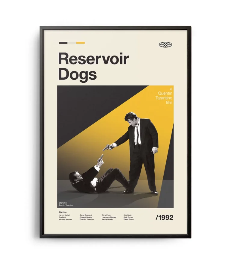Mid-century modern Reservoir Dogs movie poster