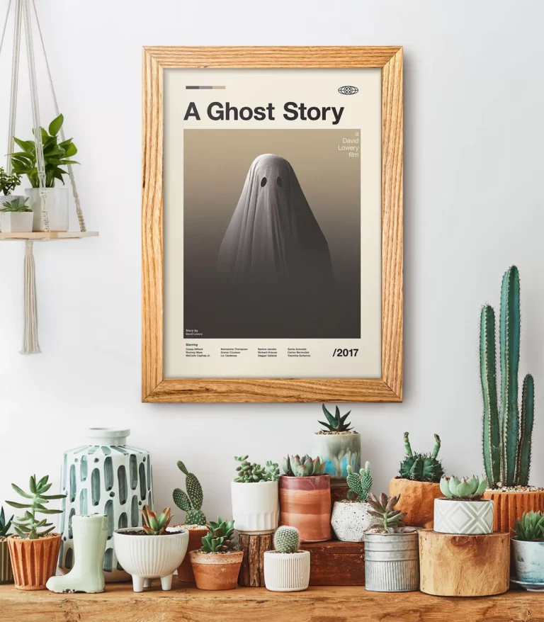 Mid-century modern A Ghost Story movie poster