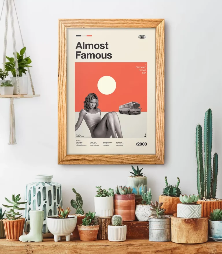 Mid-century modern Almost Famous movie poster
