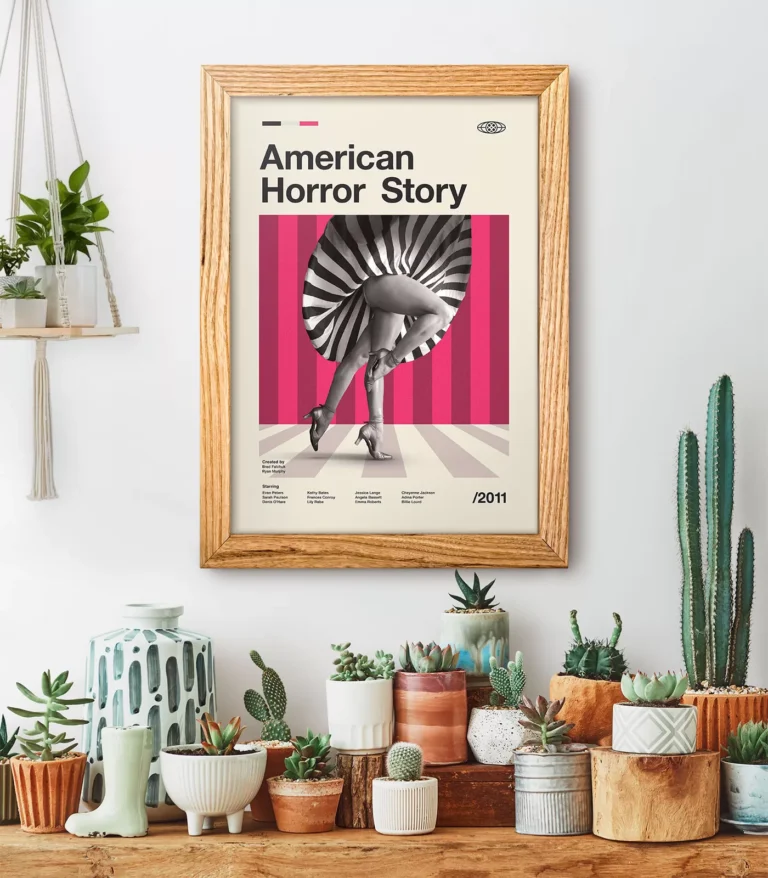 Mid-century modern American Horror Story TV series poster