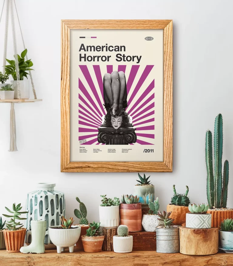 Mid-century modern American Horror Story TV series poster