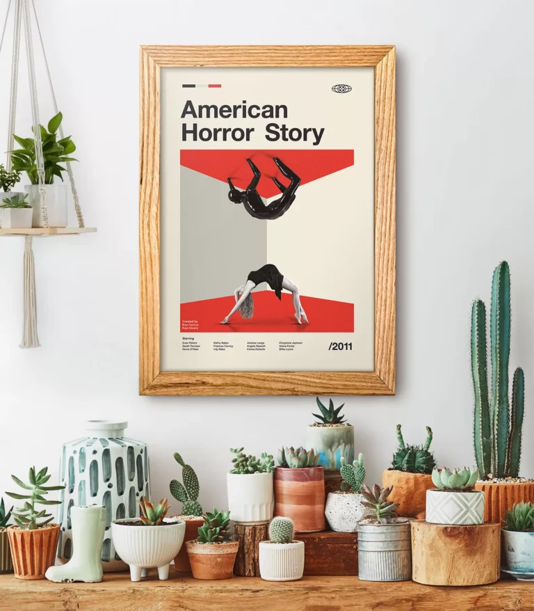 Mid-century modern American Horror Story TV series poster