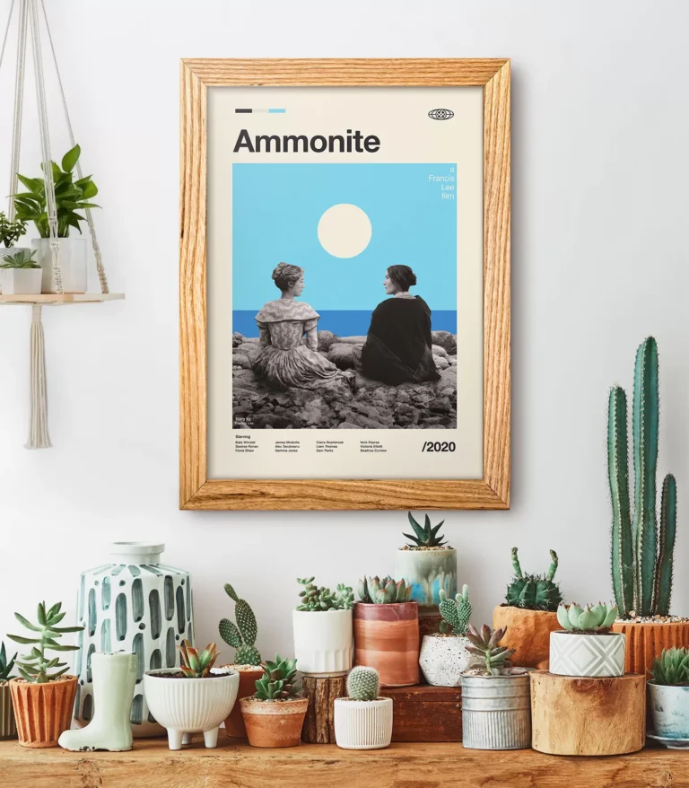 Mid-century modern Ammonite movie poster