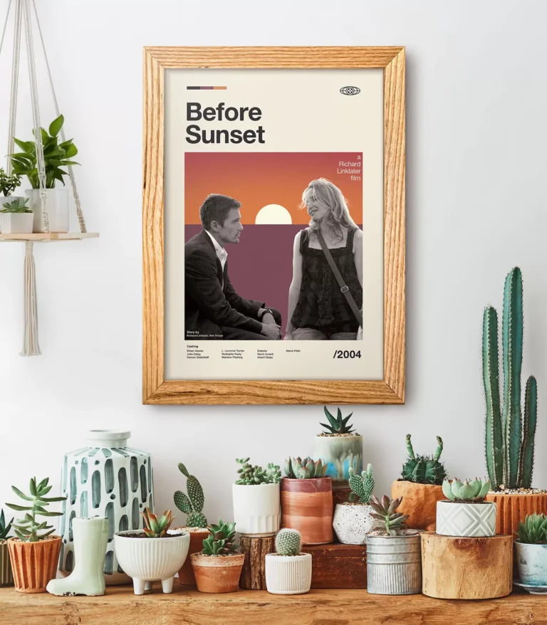 Mid-century modern Before Sunset movie poster