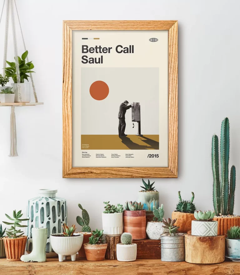 Mid-century modern Better Call Saul TV series poster