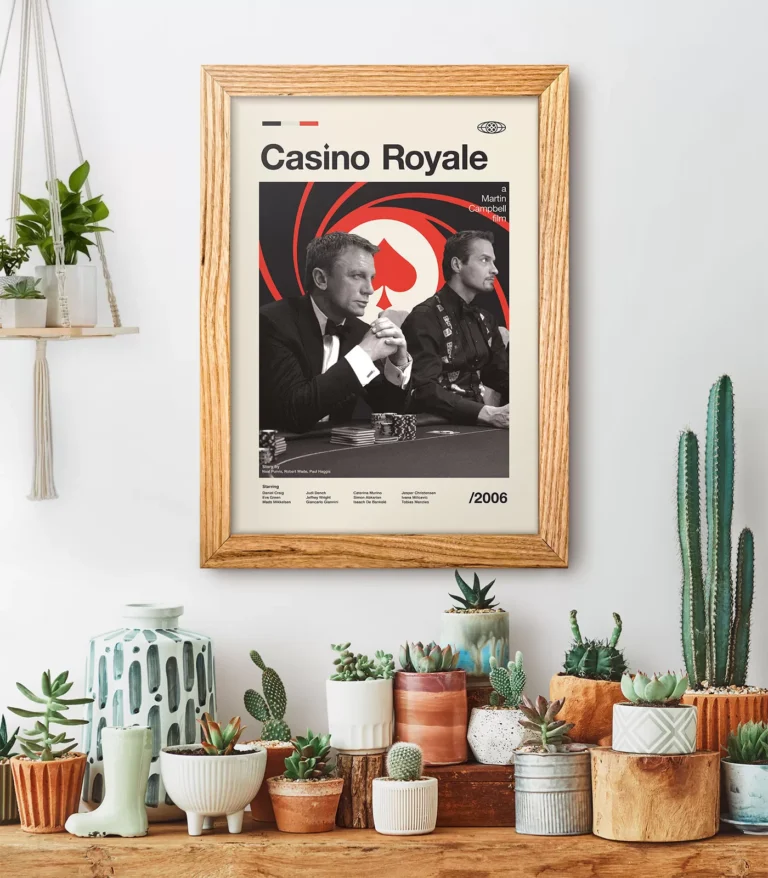 Mid-century modern Casino Royale movie poster