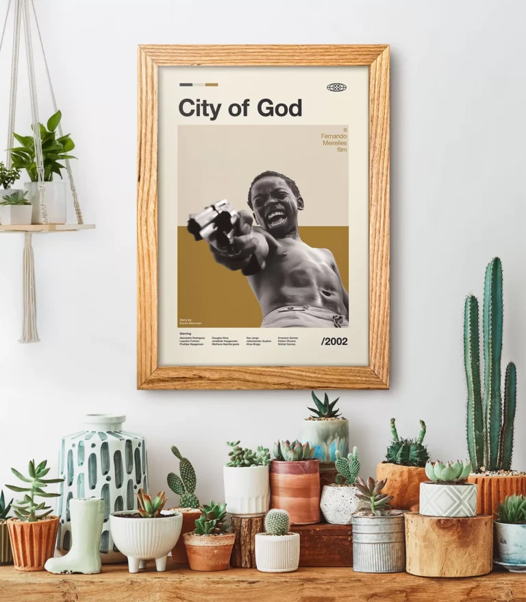 Mid-century modern City of God movie poster