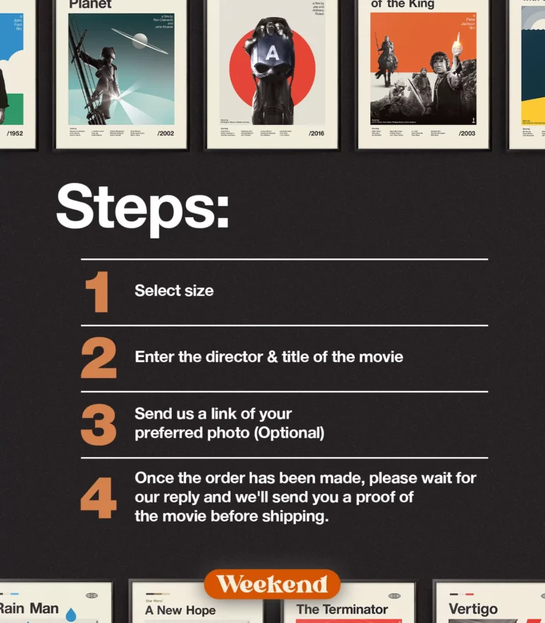 Mid-century modern Custom Movie poster