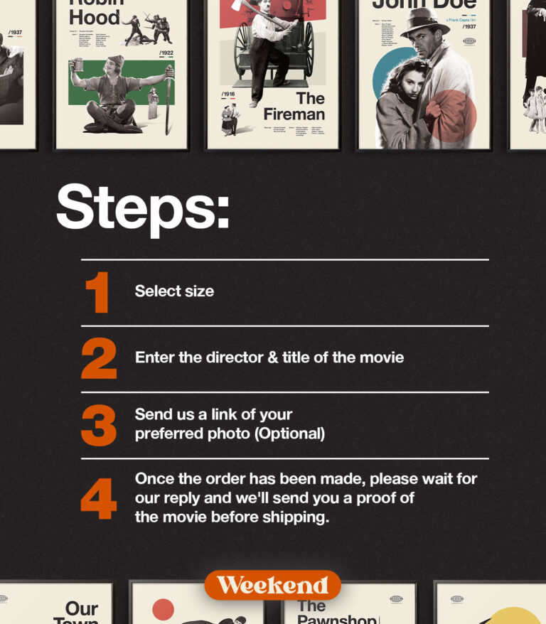 Mid-century modern Custom Movie poster