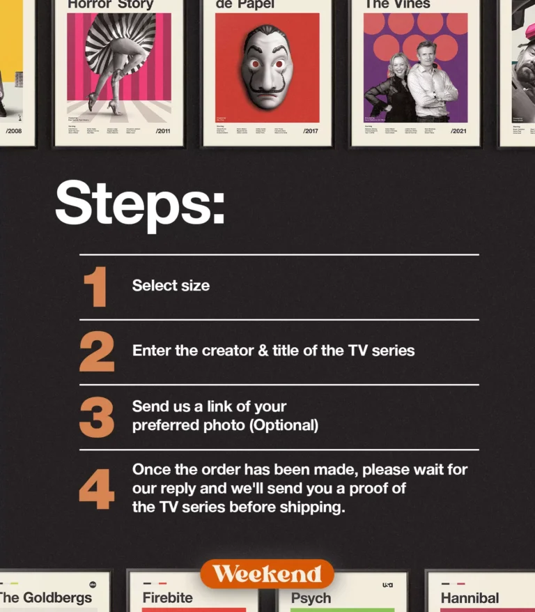 Mid-century modern Custom TV Series poster