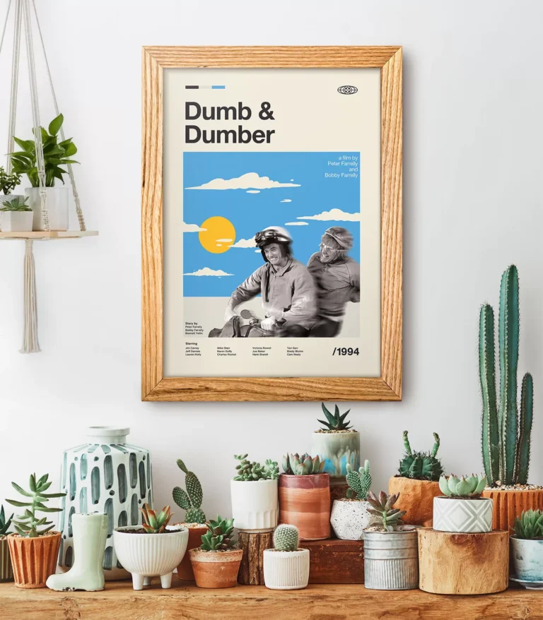 Mid-century modern Dumb and Dumber movie poster