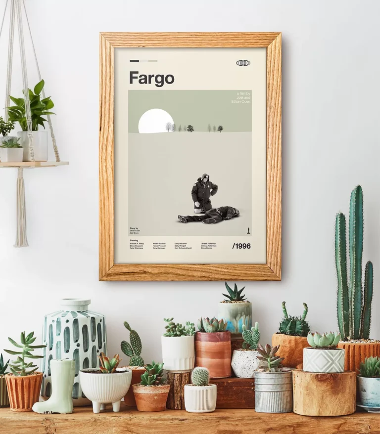 Mid-century modern Fargo movie poster