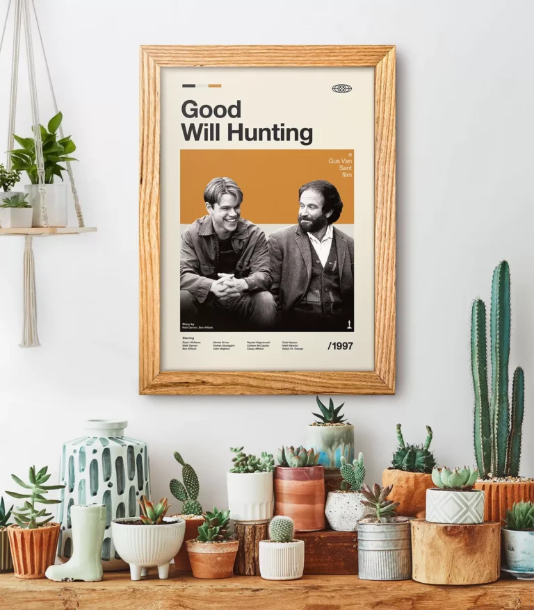 Mid-century modern Good Will Hunting movie poster