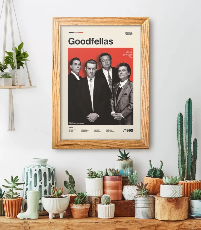 Mid-century modern Goodfellas movie poster