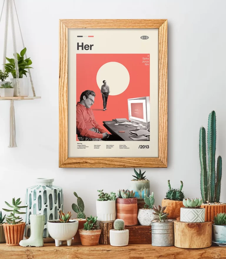 Mid-century modern Her movie poster