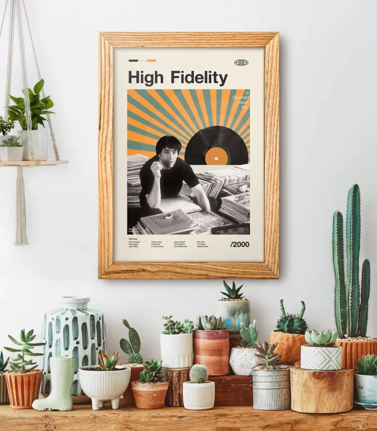 Mid-century modern High Fidelity movie poster
