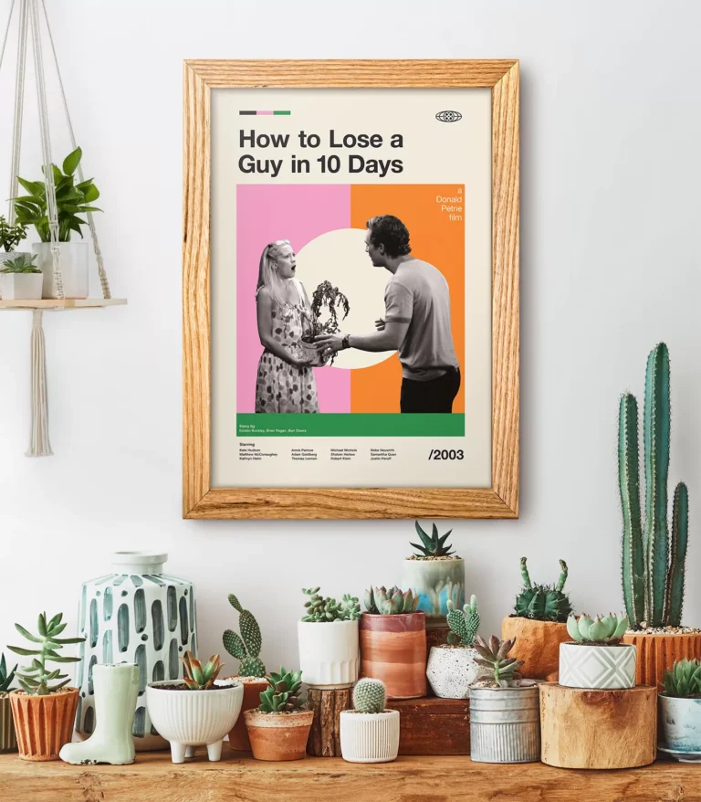 Mid-century modern How to Lose a Guy in 10 Days movie poster