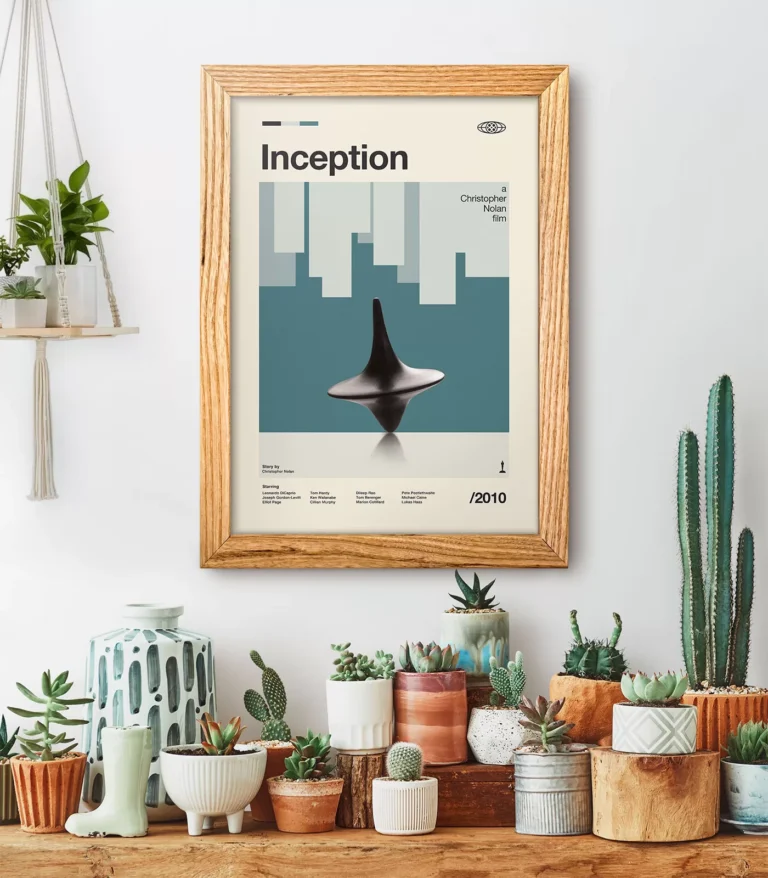 Mid-century modern Inception movie poster