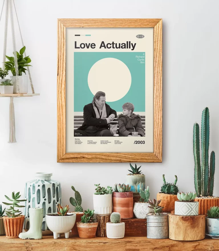 Mid-century modern Love Actually movie poster
