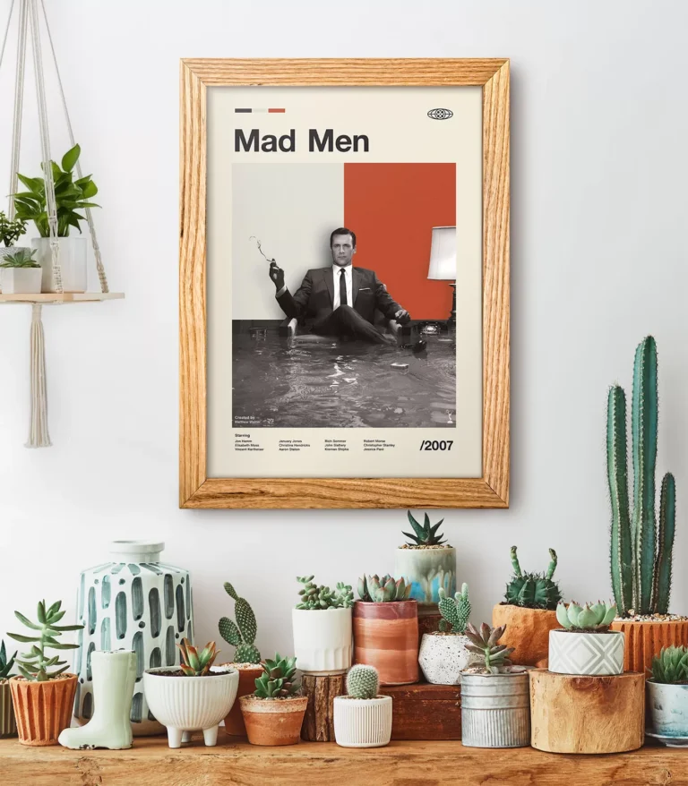 Mid-century modern Mad Men TV series poster