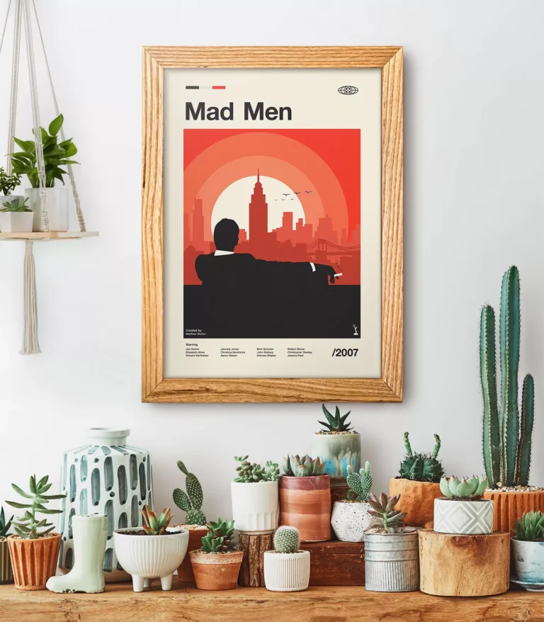 Mid-century modern Mad Men TV series poster