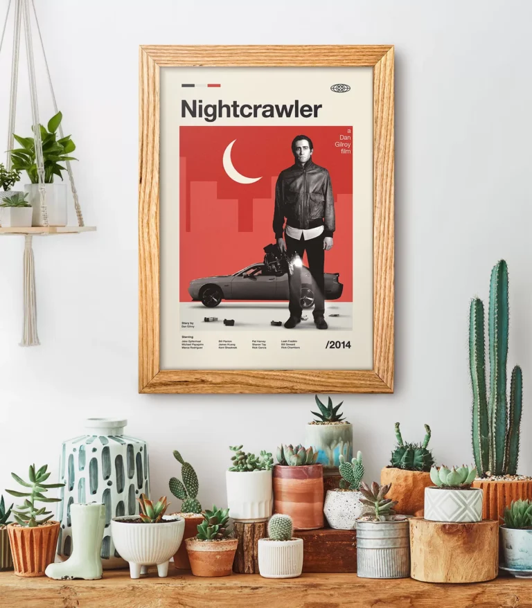 Mid-century modern Nightcrawler movie poster