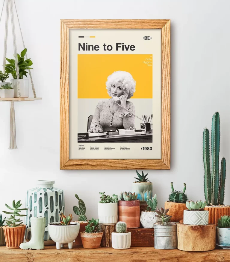 Mid-century modern Nine to Five movie poster