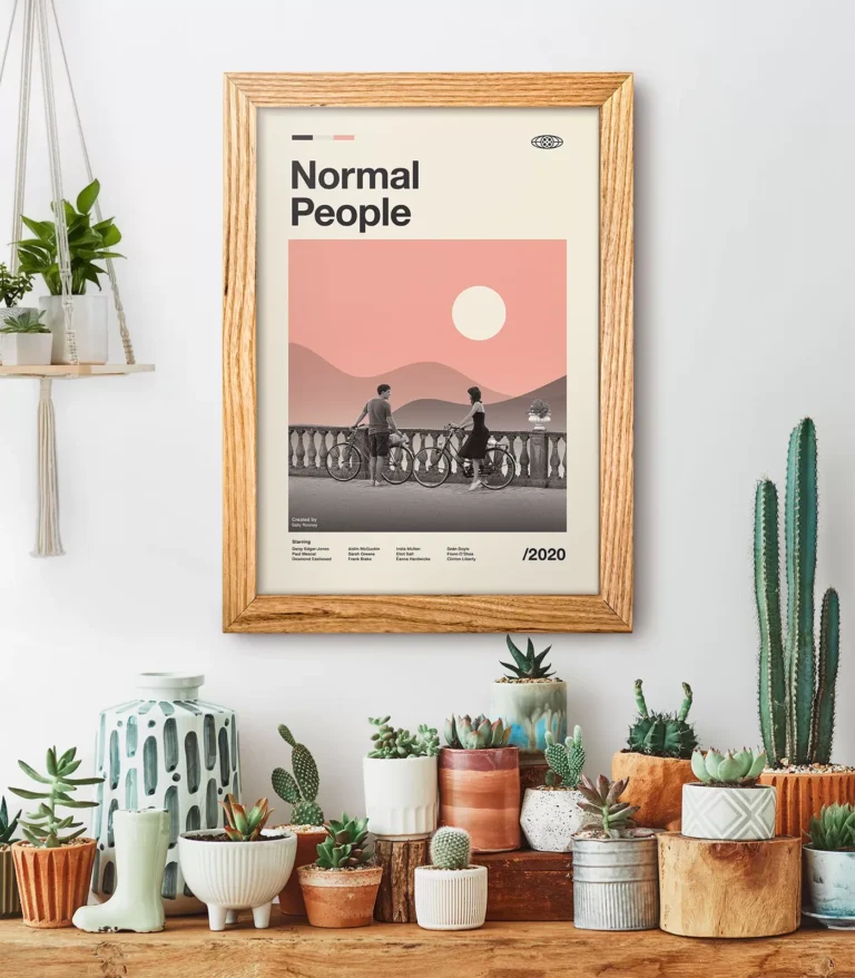 Mid-century modern Normal People movie poster