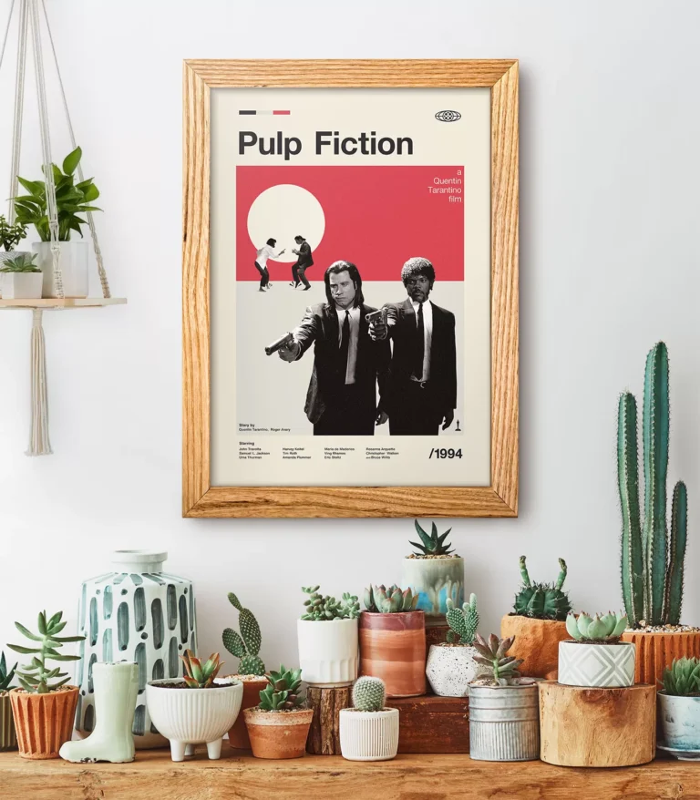 Mid-century modern Pulp Fiction movie poster