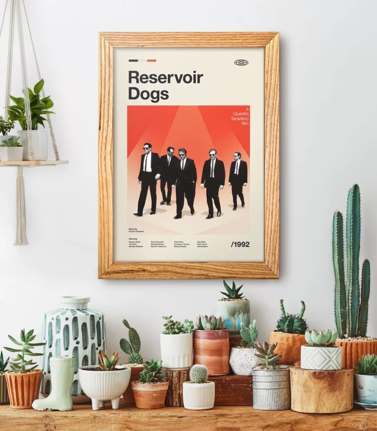 Mid-century modern Reservoir Dogs movie poster